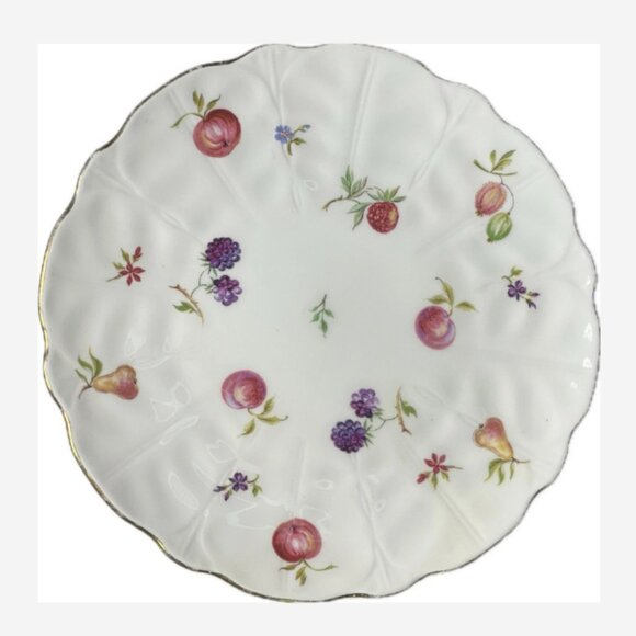 Heritage House Other - Vintage Aynsley Florida Salad Plate Fine Bone China White Hand Painted Design